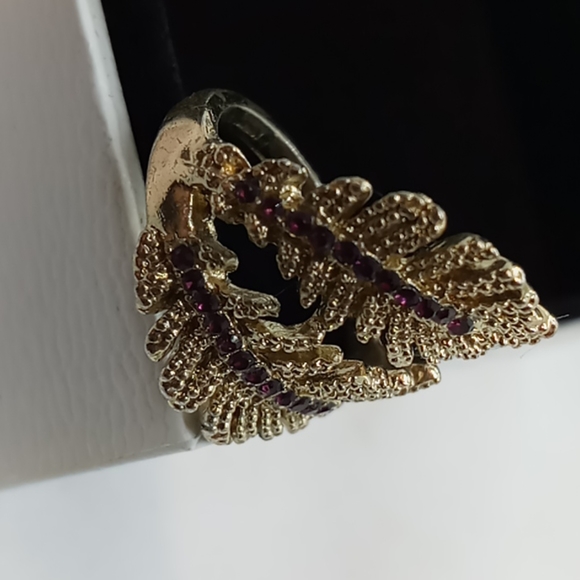 Feathers gold tone Ring - Picture 6 of 7